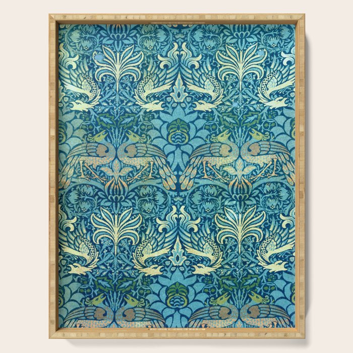 William Morris "Peacock And Dragon" Serving Tray