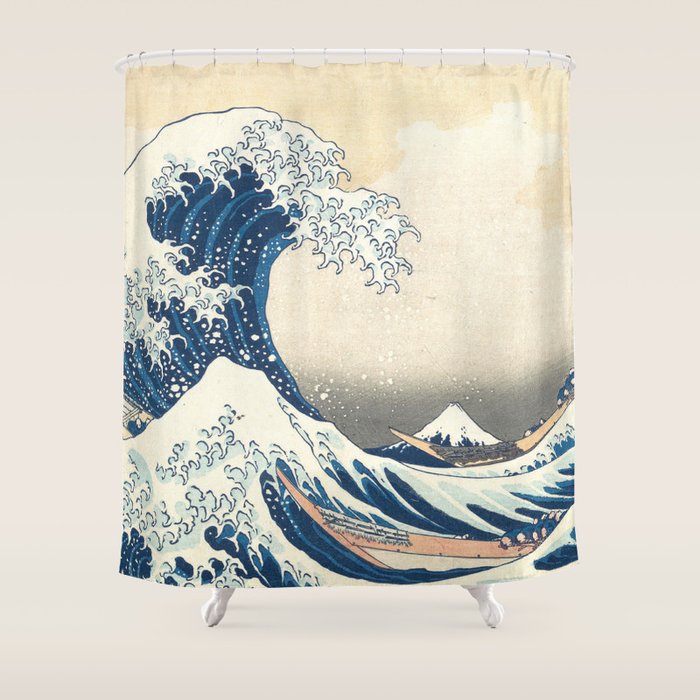The Great Wave Off Kanagawa Shower Curtain