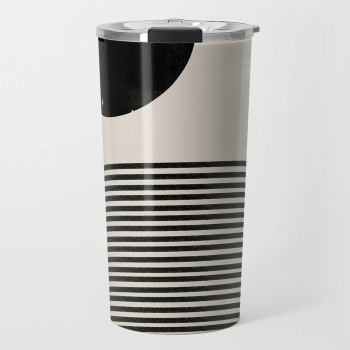 Woodblock Art, Mid Century Illustration Travel Mug
