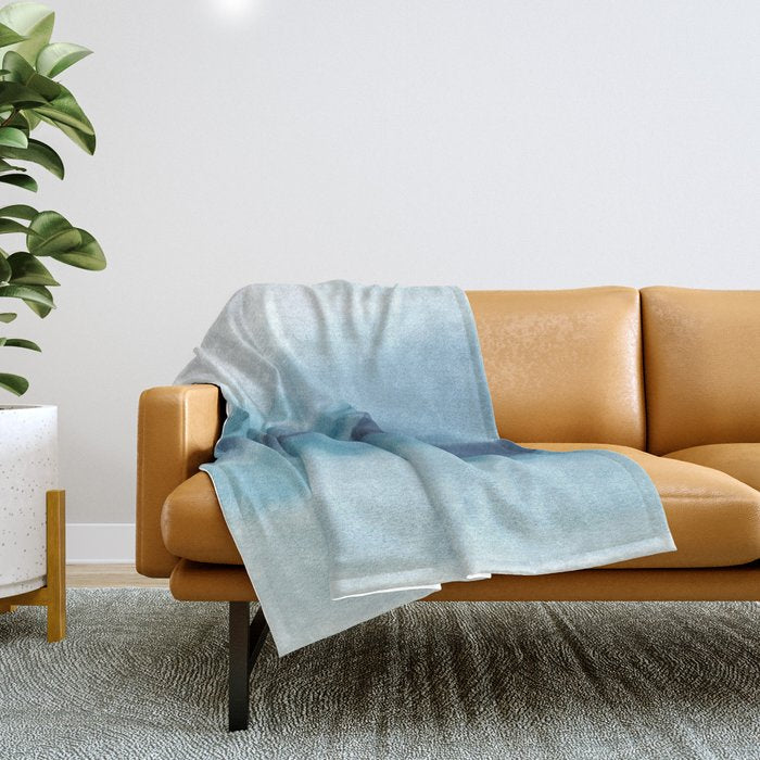 Abstract Landscape Painting Throw Blanket