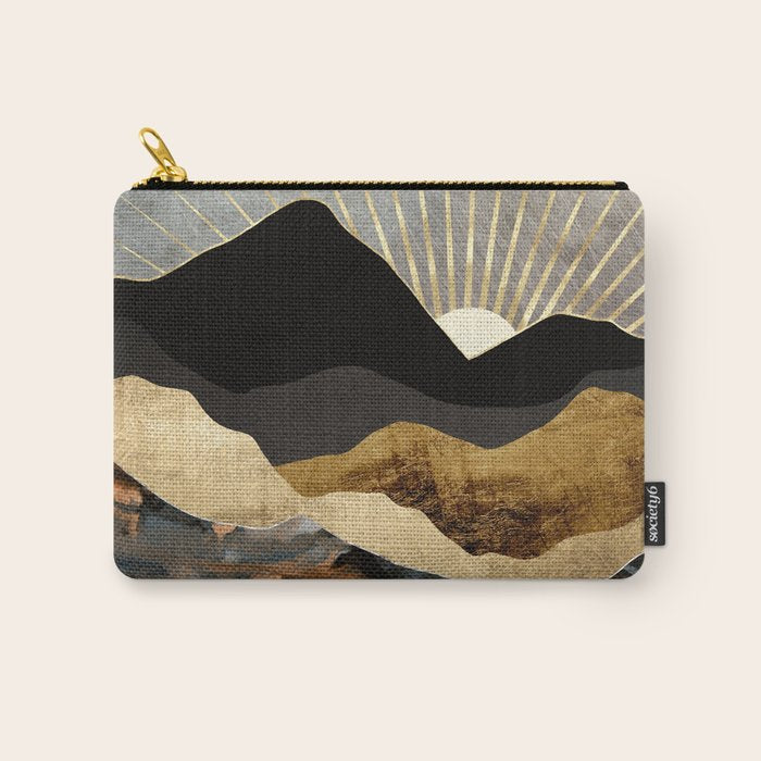 Copper And Gold Mountains Carry All Pouch