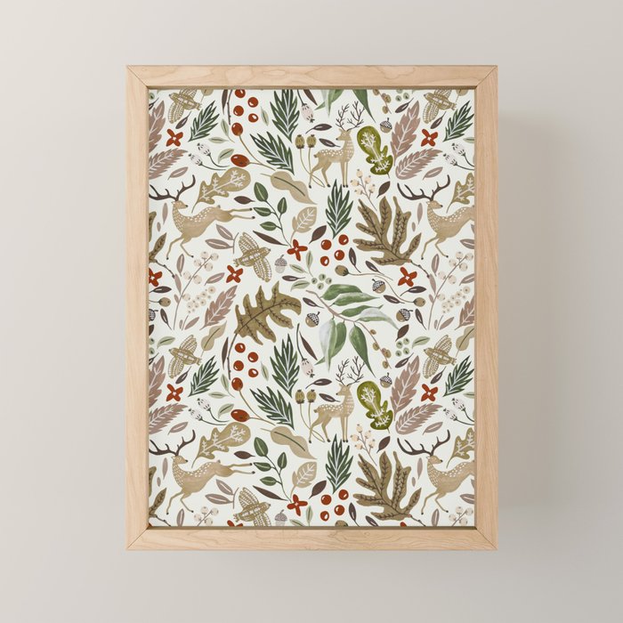 Christmas In The Wild Nature Mini Art Print