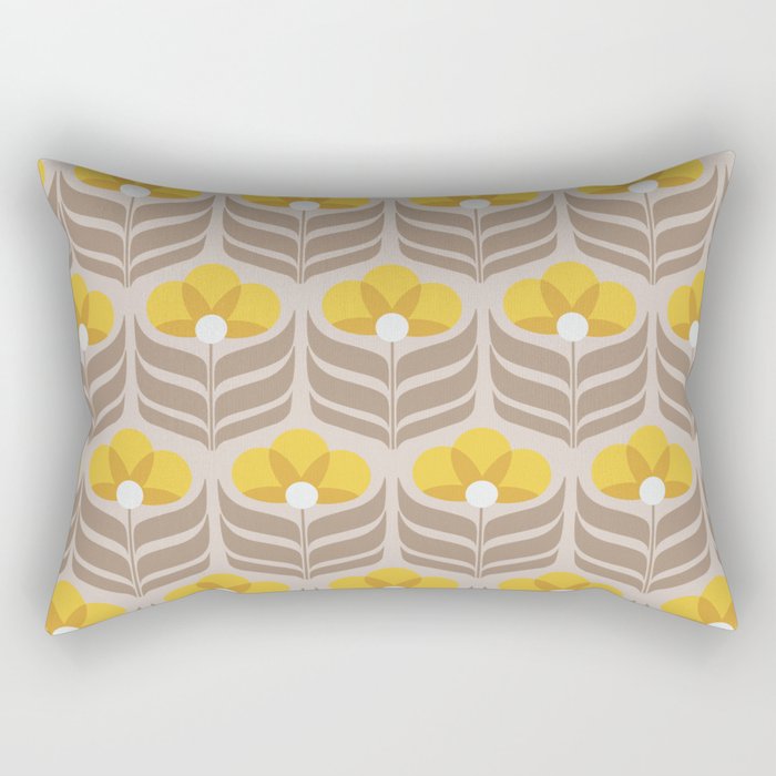 Sunny Retro Pattern No6 Rectangular Pillow