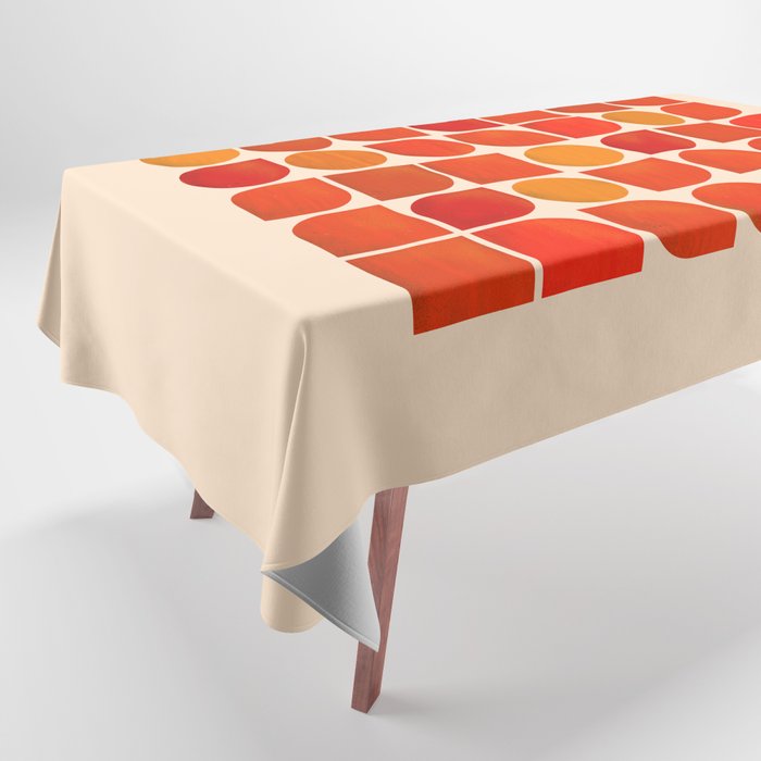 Fun Geometry - Mid-Century Abstract Tablecloth