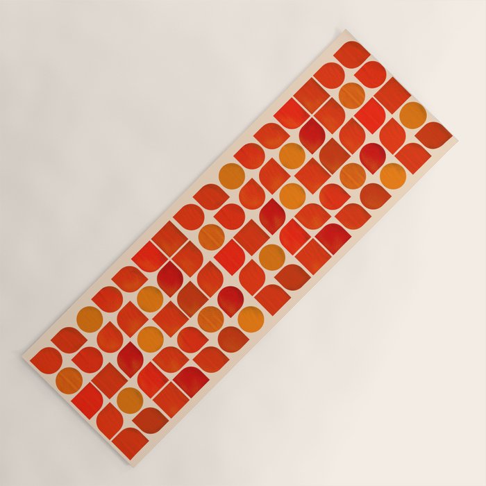 Fun Geometry - Mid-Century Abstract Yoga Mat