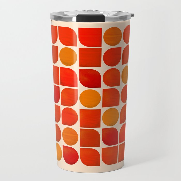 Fun Geometry - Mid-Century Abstract Travel Mug