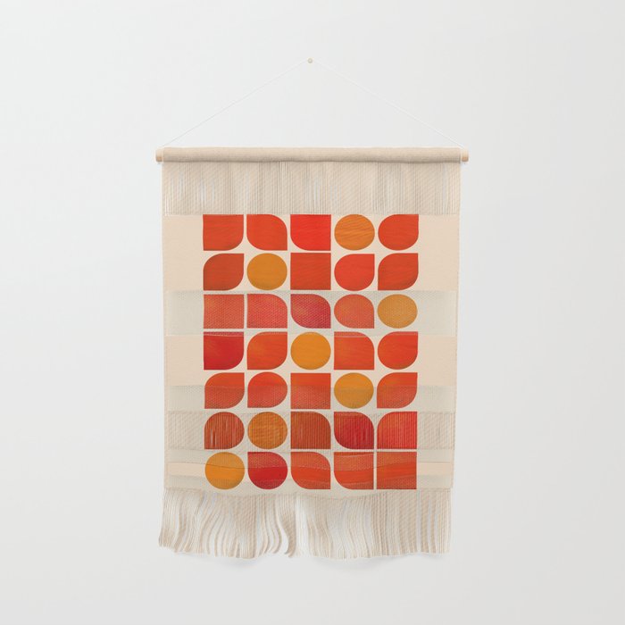 Fun Geometry - Mid-Century Abstract Wall Hanging