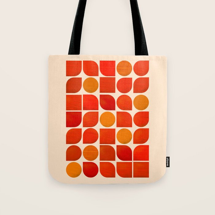 Fun Geometry - Mid-Century Abstract Tote Bag