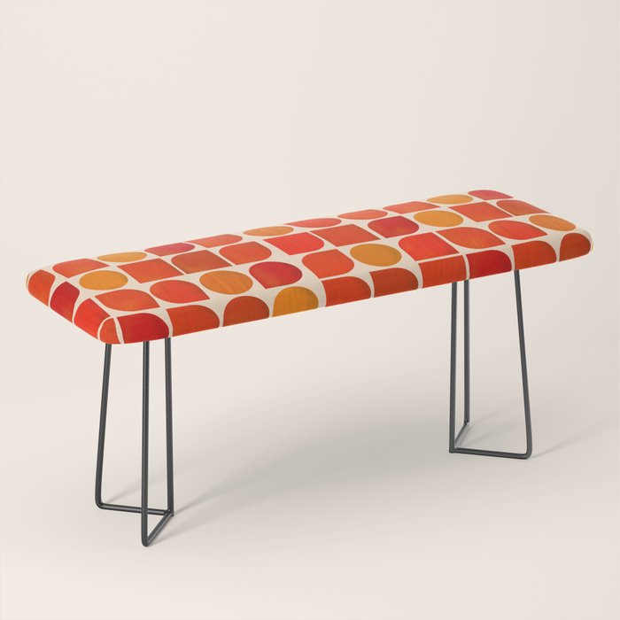 Fun Geometry - Mid-Century Abstract Bench