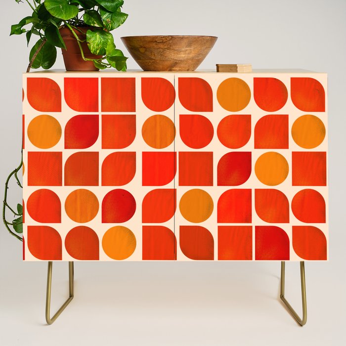 Fun Geometry - Mid-Century Abstract Credenza