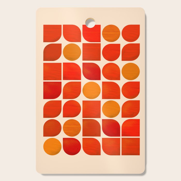 Fun Geometry - Mid-Century Abstract Cutting Board