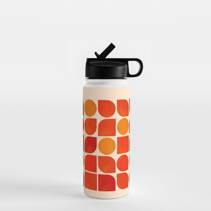 Fun Geometry - Mid-Century Abstract Water Bottle
