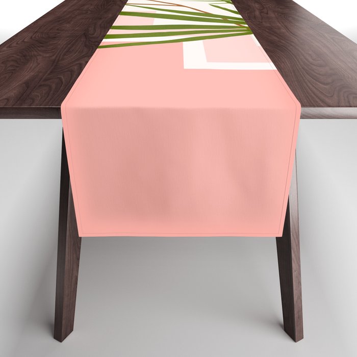 Summer In Belize Abstract Landscape Table Runner