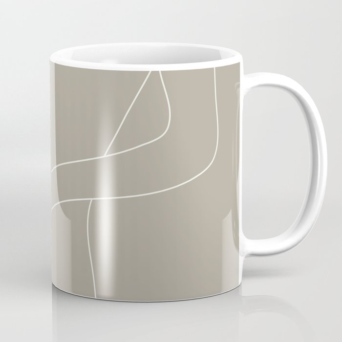 Minimal Line Art Woman Figure Iii Coffee Mug