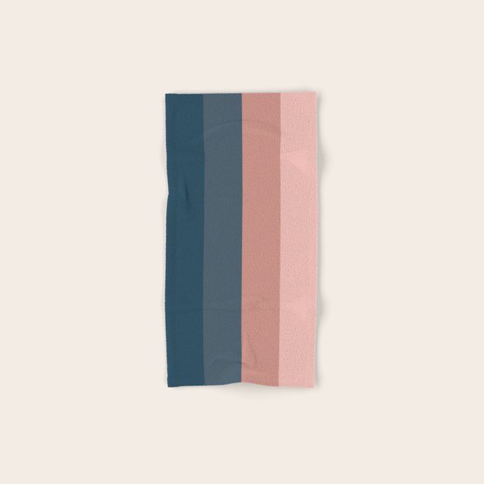 Minimal Retro Sunset - Earthy Neutral Bath Towel