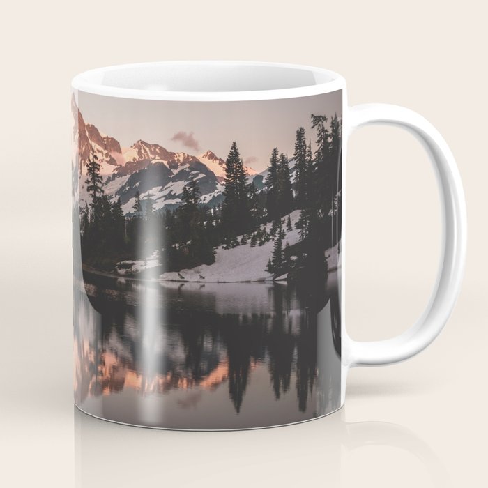 Alpenglow - Mountain Reflection - Nature Photography Coffee Mug