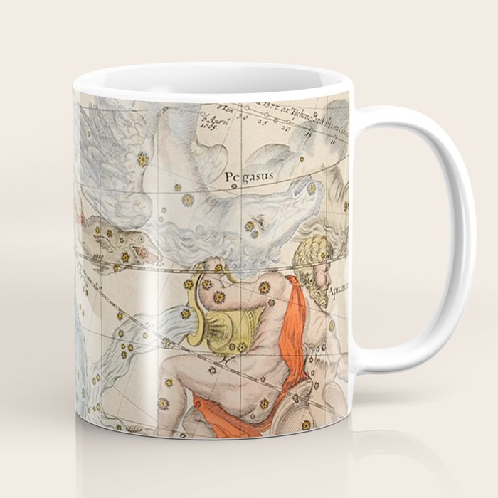 Vintage Celestial & Astrological Map  (1693) Coffee Mug