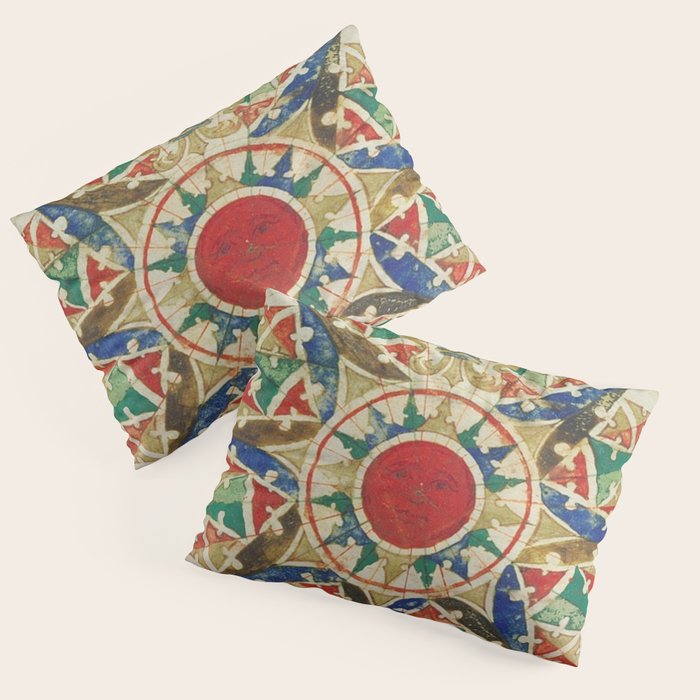 Vintage Compass Rose Diagram (1502) Pillow Sham