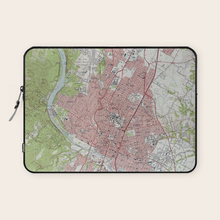 Vintage Map Of Austin Texas (1955) Laptop Sleeve