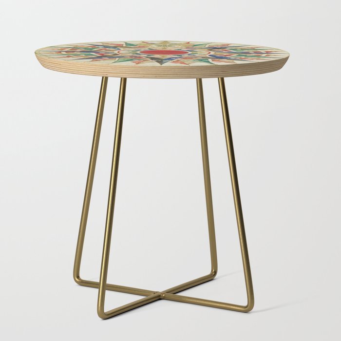 Vintage Compass Rose Diagram (1502) Side Table