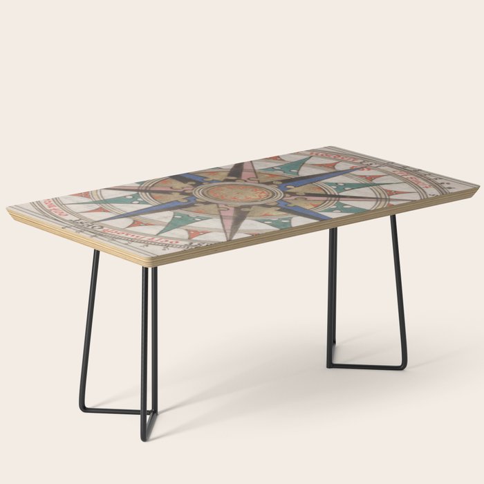 Historical Nautical Compass (1543) Coffee Table