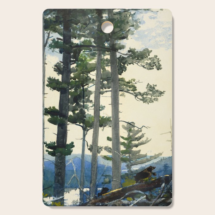 Winslow Homer - Old Settlers,1892 Cutting Board