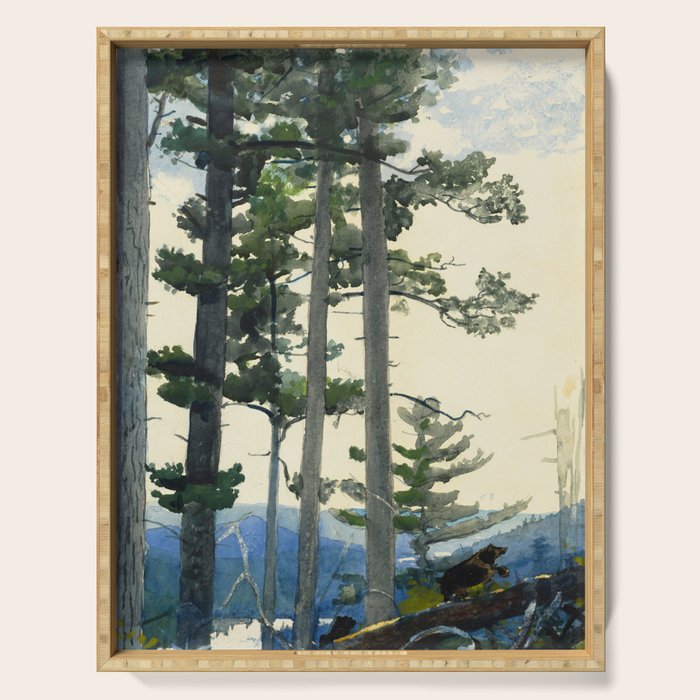 Winslow Homer - Old Settlers,1892 Serving Tray