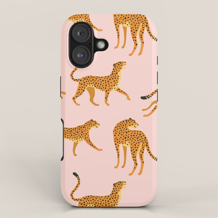 Leopard Jaguar Pink Memphis Pattern Iphone Case