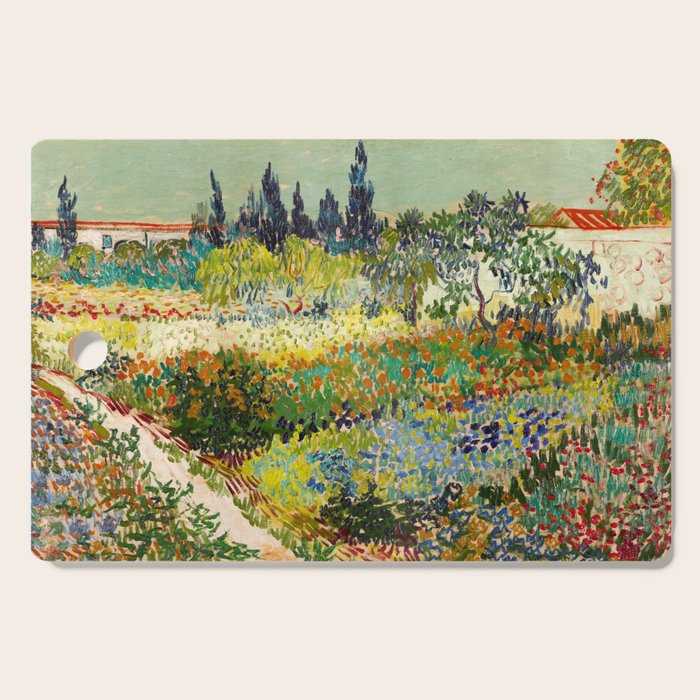 Vincent Van Gogh - Garden At Arles Cutting Board