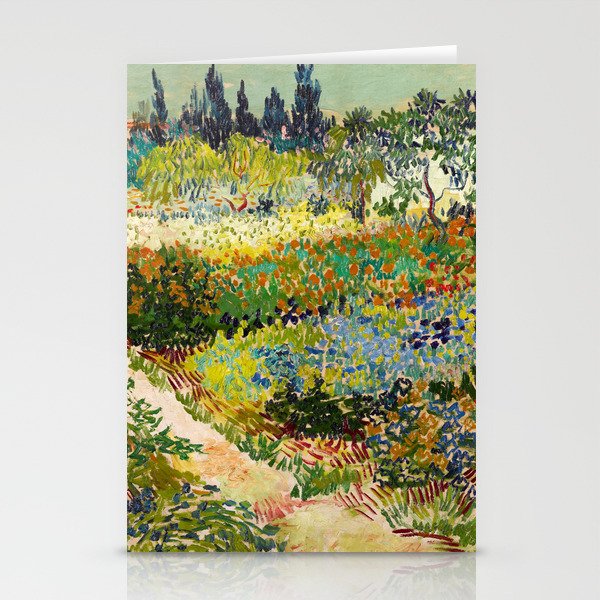 Vincent Van Gogh - Garden At Arles Stationery Card
