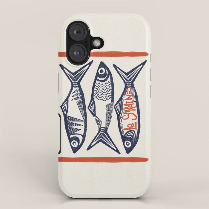 Le Sardine Retro Inspired Art Print Iphone Case