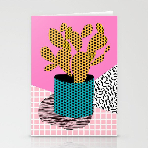Ace - 80'S Throwback Retro Vintage Hipster Texture Vinyl Record 1980'S 90'S Cool Memphis Bright Fun Stationery Card