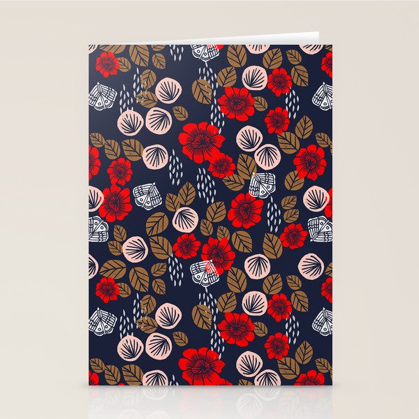 Butterflies In The Garden Stationery Card