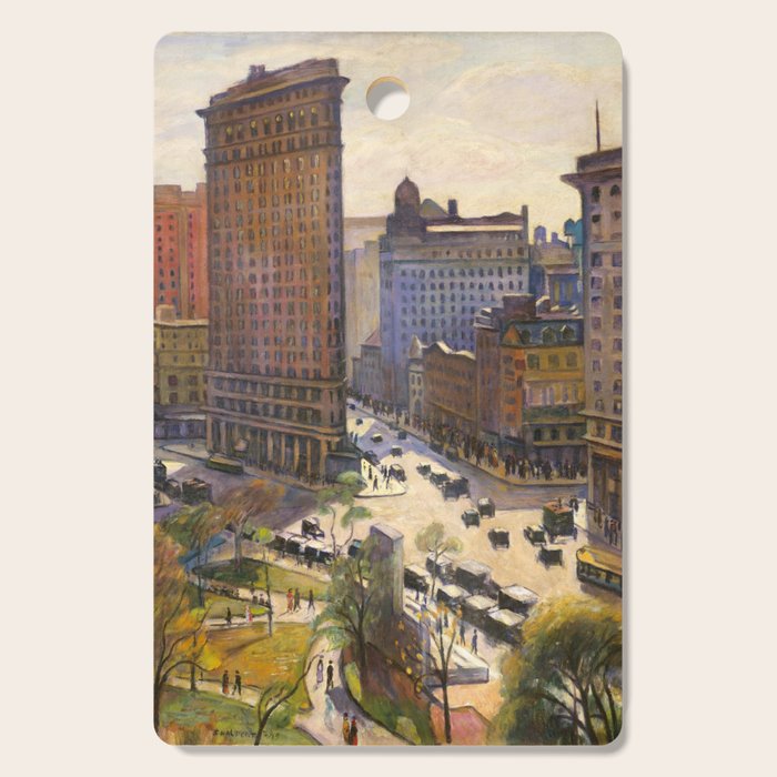 The Flatiron Building By Samuel Halpert, 1919 - Nyc Cutting Board