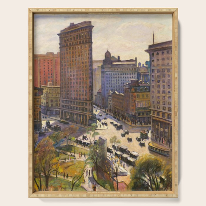 The Flatiron Building By Samuel Halpert, 1919 - Nyc Serving Tray