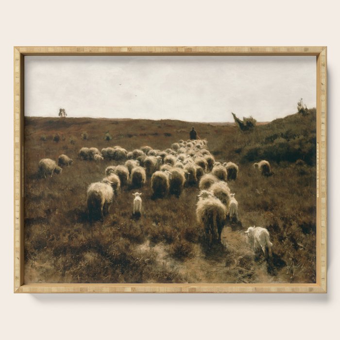 The Return Of The Flock, Laren By Anton Mauve Serving Tray