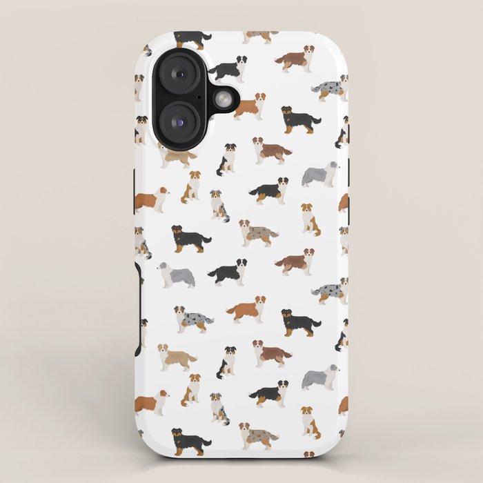 Australian Shepherd Colors Pattern Iphone Case