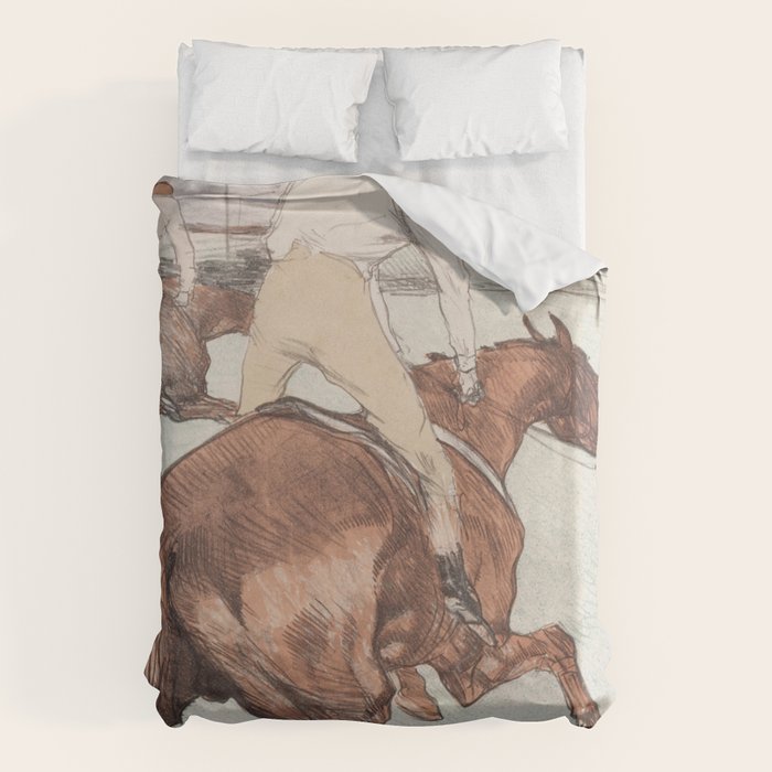 Henri De Toulouse-Lautrec "Le Jockey" Duvet Cover