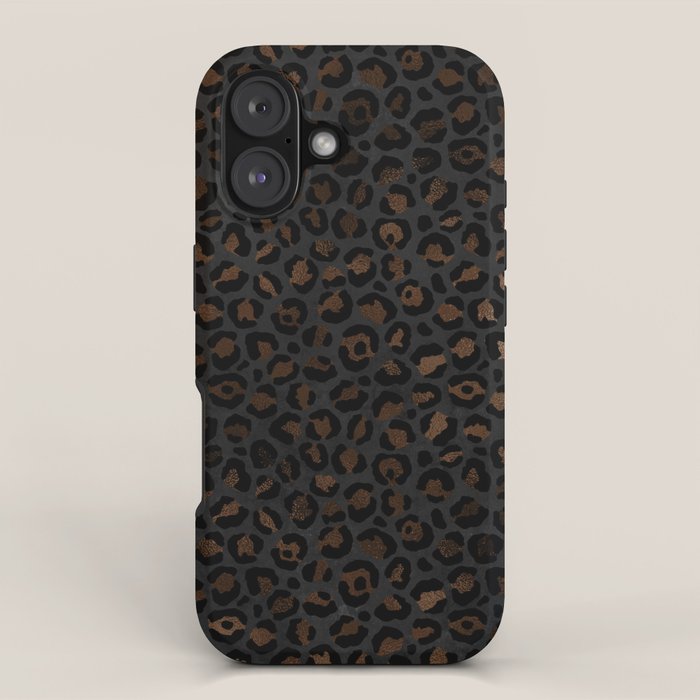 Beautiful Black Leopard Design Pattern Iphone Case