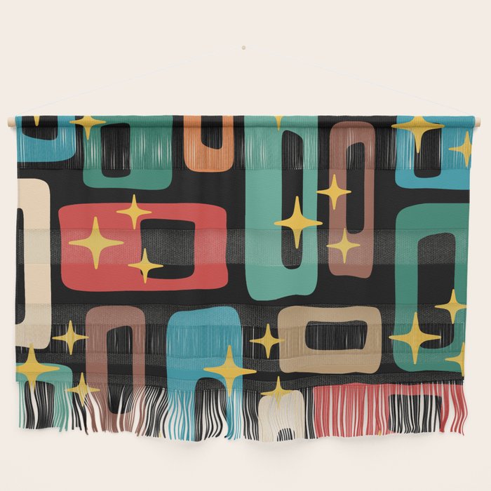 Retro Mid Century Modern Abstract Pattern 223 Wall Hanging