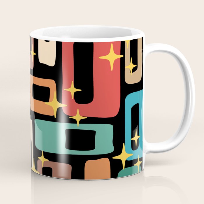 Retro Mid Century Modern Abstract Pattern 223 Coffee Mug