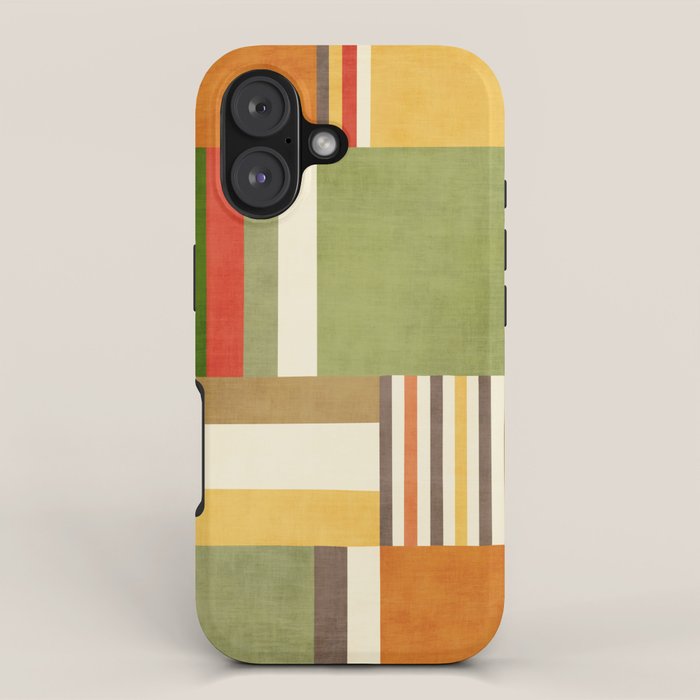 Earth Tones Fall Colors Geometric Artwork Iphone Case