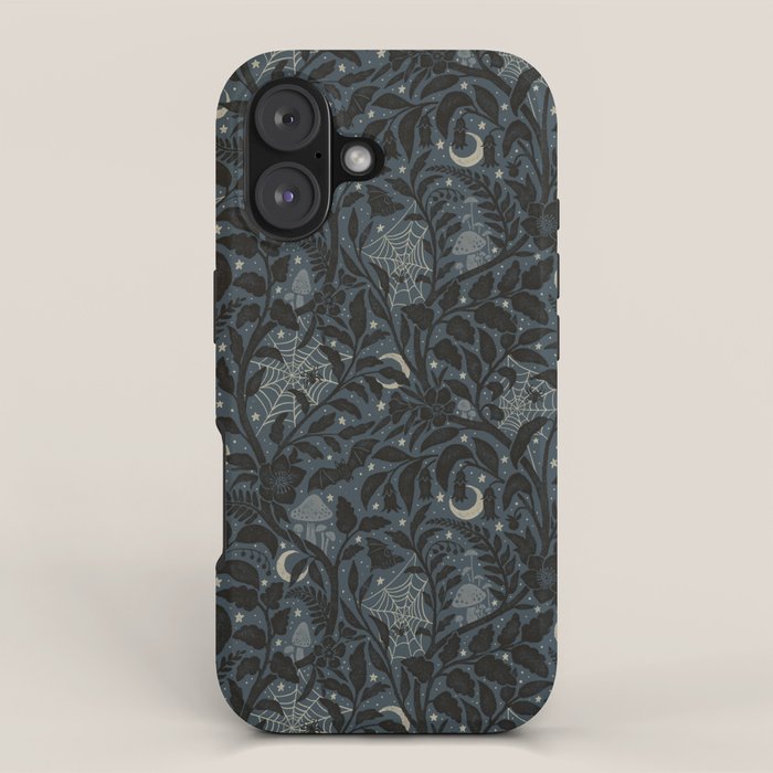 Mysterious Garden - Midnight Blue Iphone Case