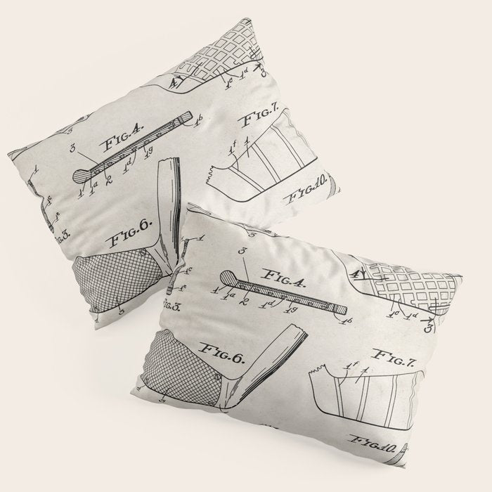 Golf Clubs Patent - Golfing Art - Antique Pillow Sham