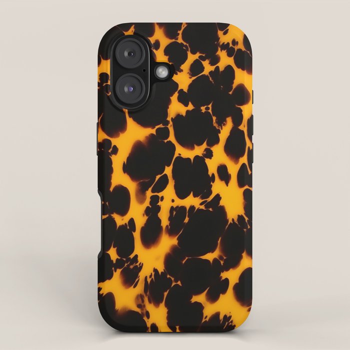 Yellow Amber Tortoiseshell Pattern Iphone Case