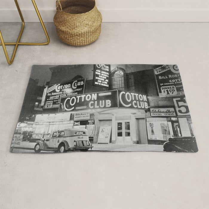 African American Harlem Renaissance Cotton Club Jazz Age Photograph Rug