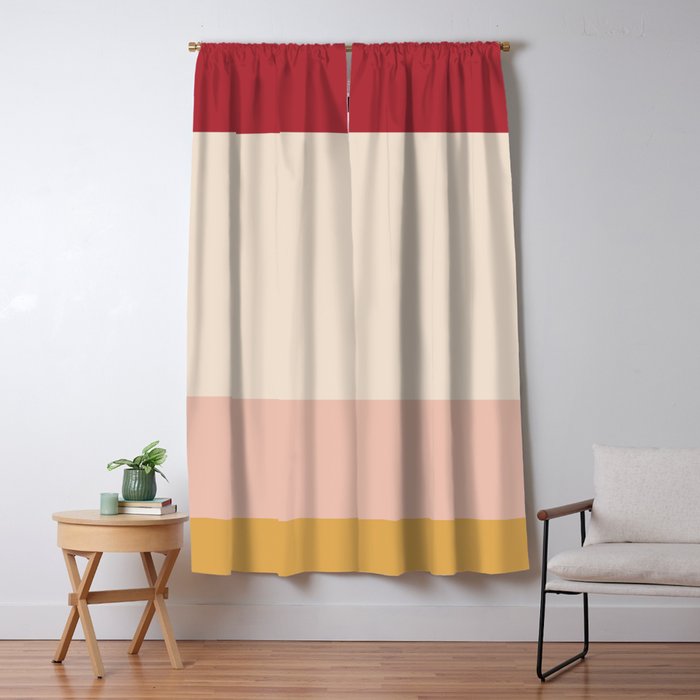 Contemporary Color Block Ii Window Curtain