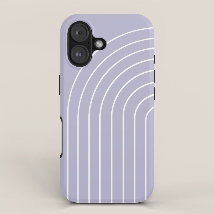 Minimal Arch Xxxiii Lilac Purple Modern Geometric Lines Iphone Case