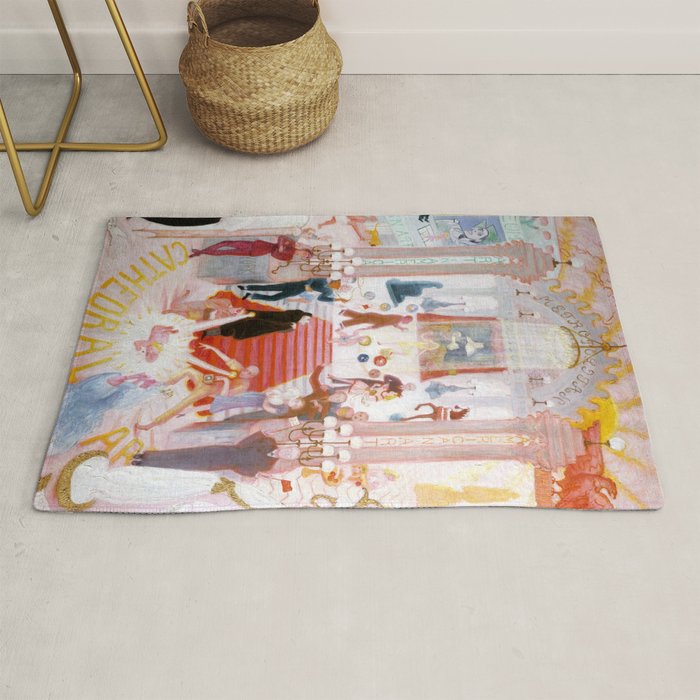Florine Stettheimer "The Cathedrals Of Art" Rug