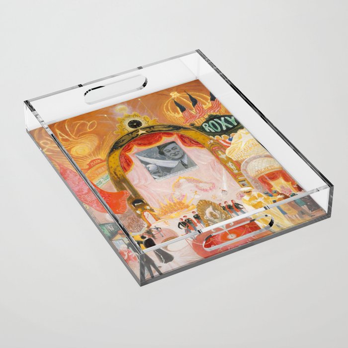 Florine Stettheimer "The Cathedrals Of Broadway" Acrylic Tray